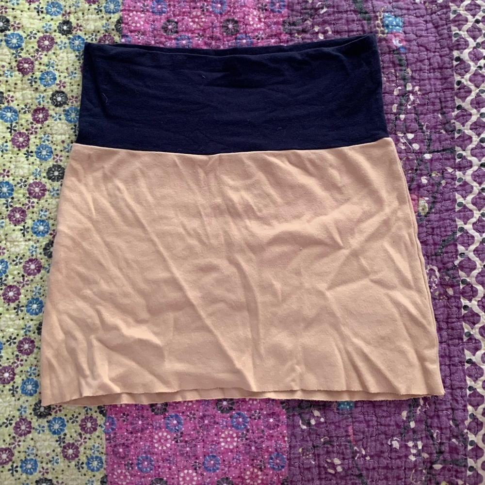 american apparel color block mini skirt